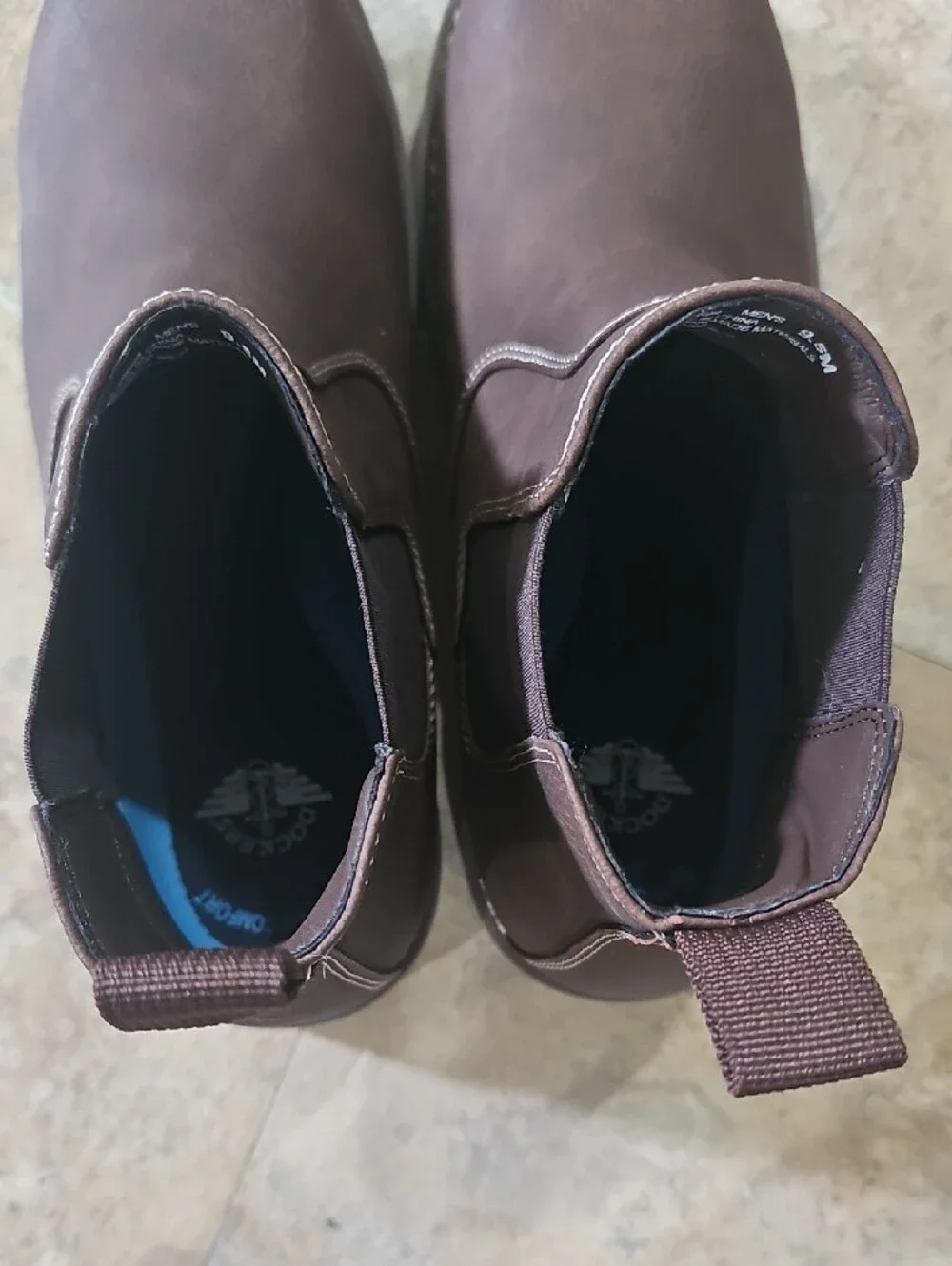 Dockers Men's Dark Brown Chukka Chelsea Boots, 9.5